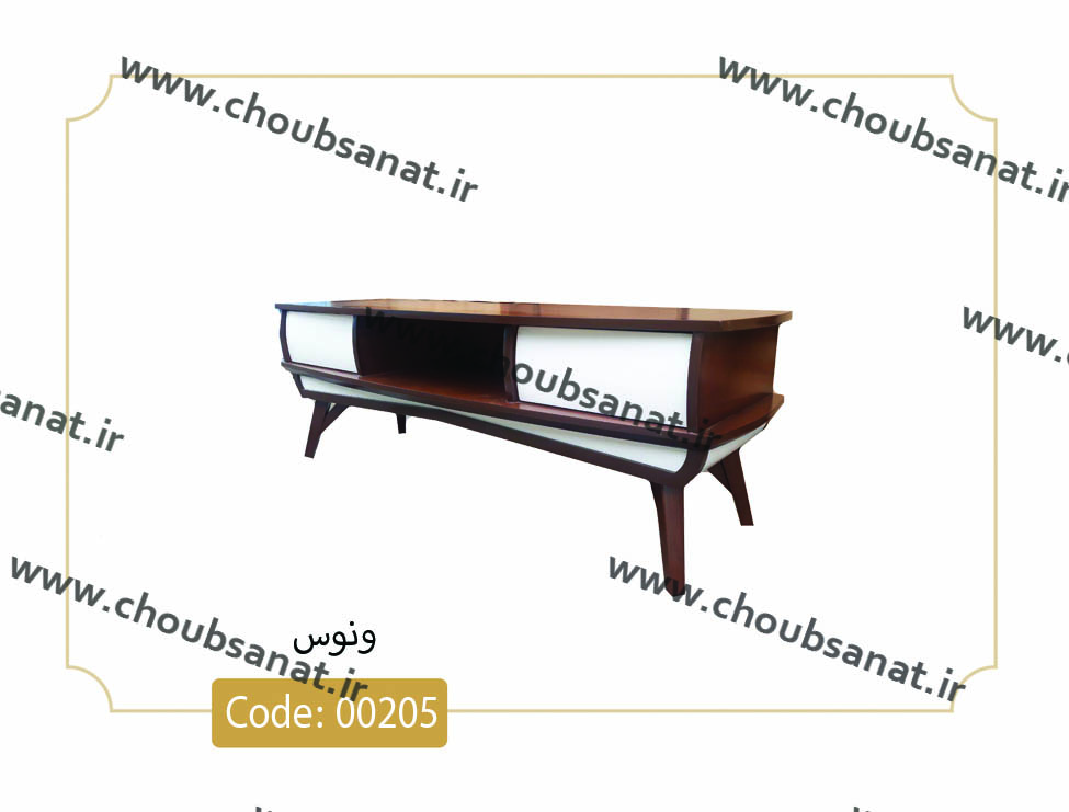 انواع میز تلویزیون جدید نگین چوب با تخفیف ویژه پایان سال